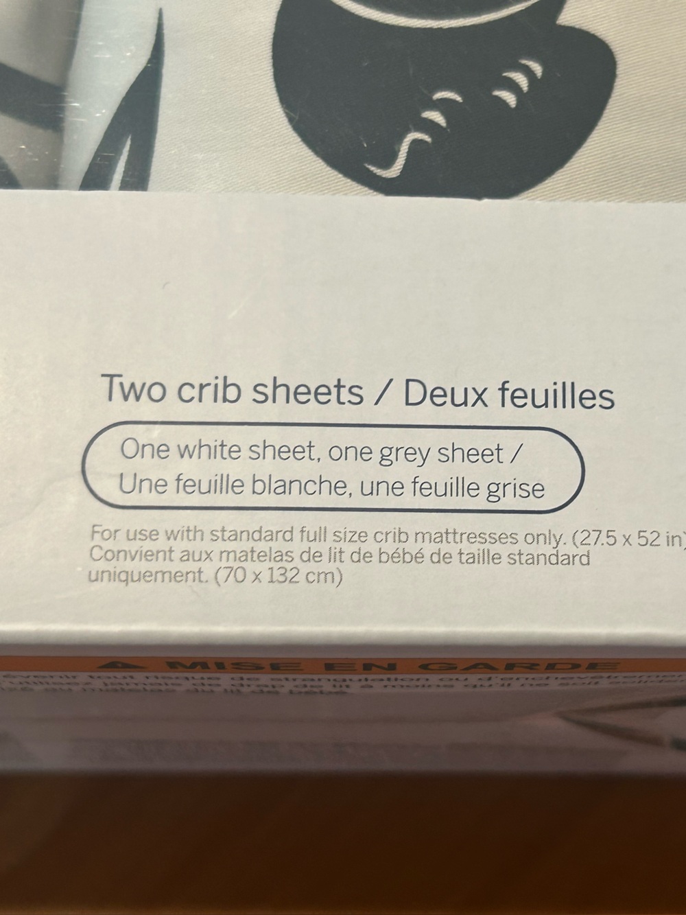 Nanit Smart Sheets 2-Pack White & Gray Koala Pattern Crib Sheets - Picture 4 of 8